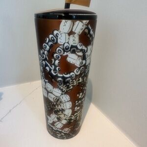 New Starbucks Shade Alamo designed stainless steel cold cup with lid and straw